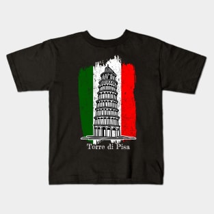 Leaning Tower of Pisa Torre di Pisa Kids T-Shirt